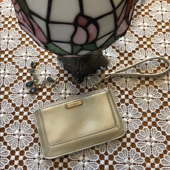 Cole Haan Metallic pale gold wristlet - Picture 2 of 5